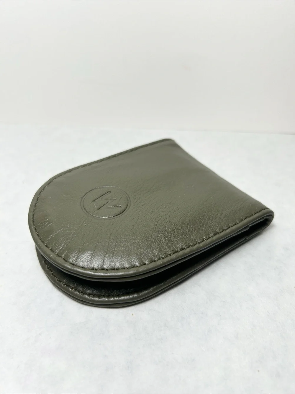 Wanderers Ibiza Olive Green Leather Key & Card Holder Wallet $99 Retail EUC
